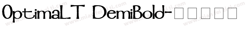 0ptimaLT DemiBold字体转换